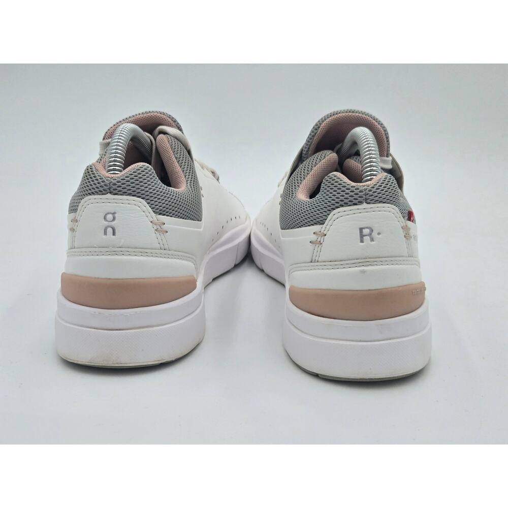 On Running Women's White Gray and Blush Sneakers - Picture 5 of 8